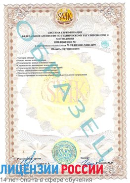 Образец сертификата соответствия (приложение) Нижнекамск Сертификат ISO 14001